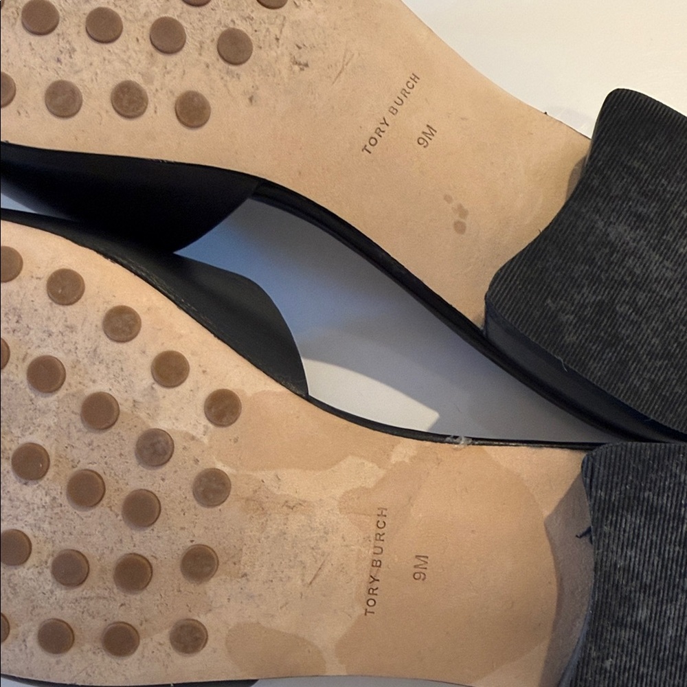 Tory Burch Monochrome Double T Slip-On Sandals - Picture 8 of 8